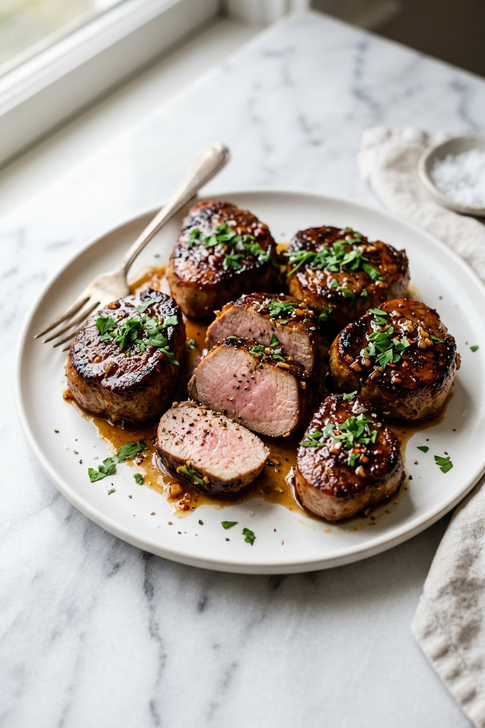 Honey Garlic Pork Tenderloin close up