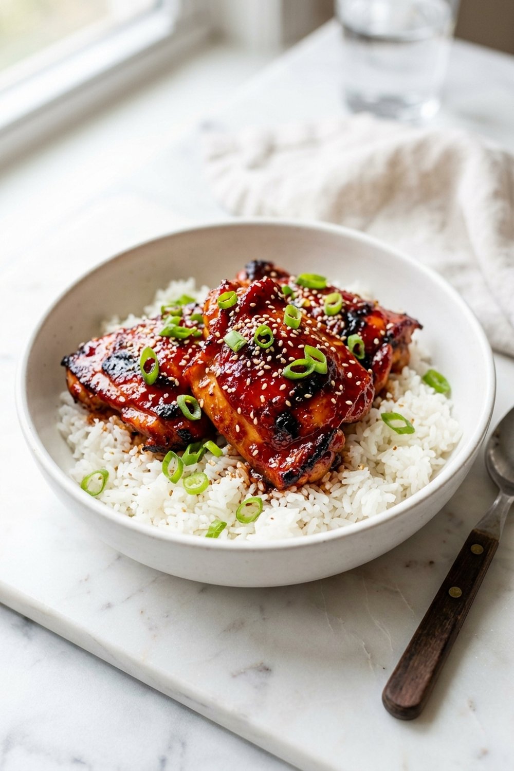 Honey Gochujang Chicken Thighs (Korean Inspired)