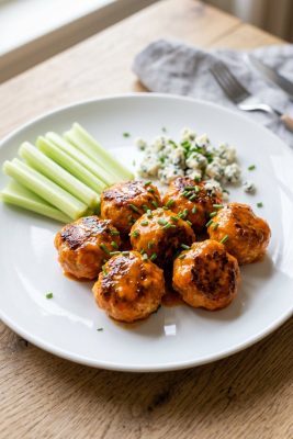 Keto Buffalo Chicken Meatballs