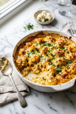 Keto Cauliflower Mac and Cheese