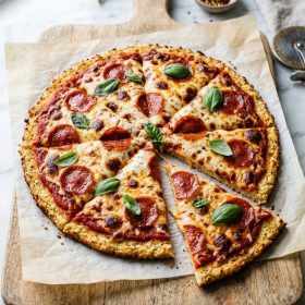 Keto Cauliflower Pizza Crust