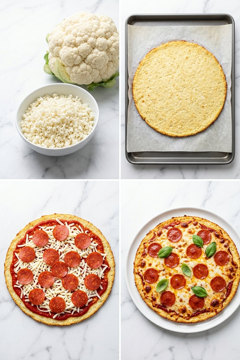 How to make Keto Cauliflower Pizza Crust