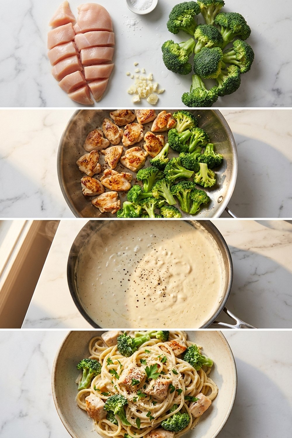 How to make Keto Chicken Broccoli Alfredo