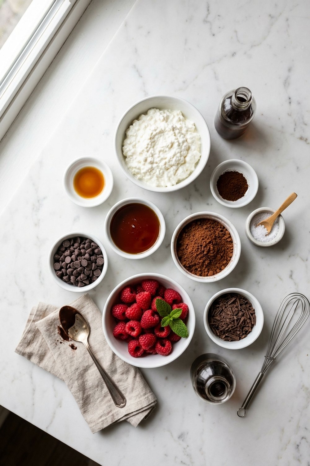 Keto Chocolate Mug Cake ingredients