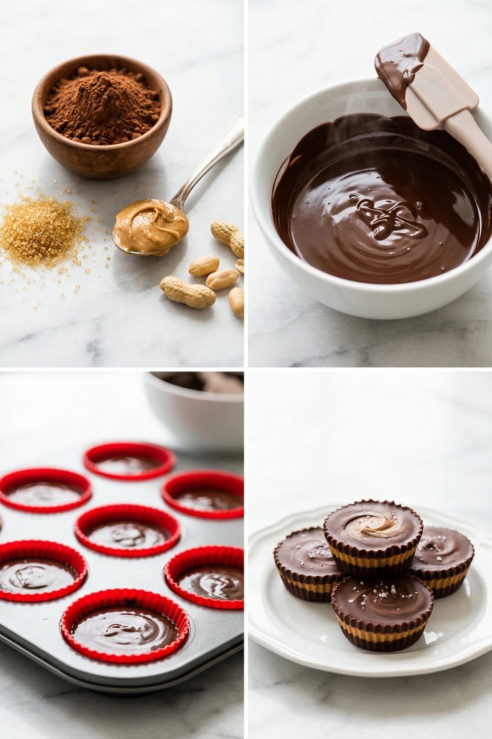 How to make Keto Chocolate Peanut Butter Cups