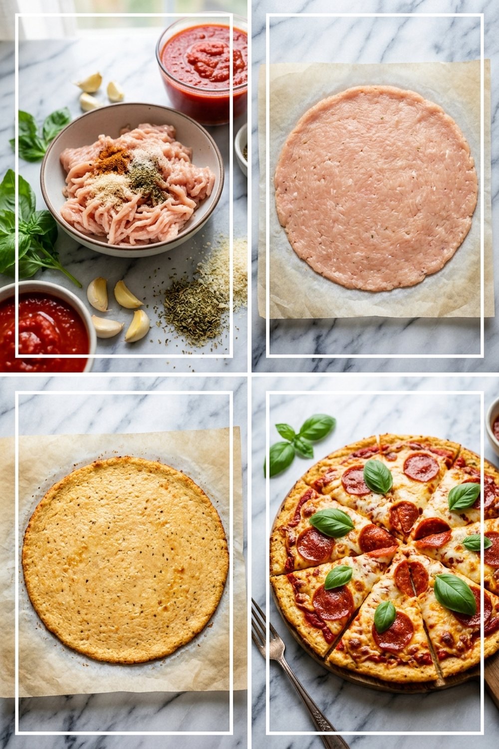 How to make Keto Pizza with Chicken Crust