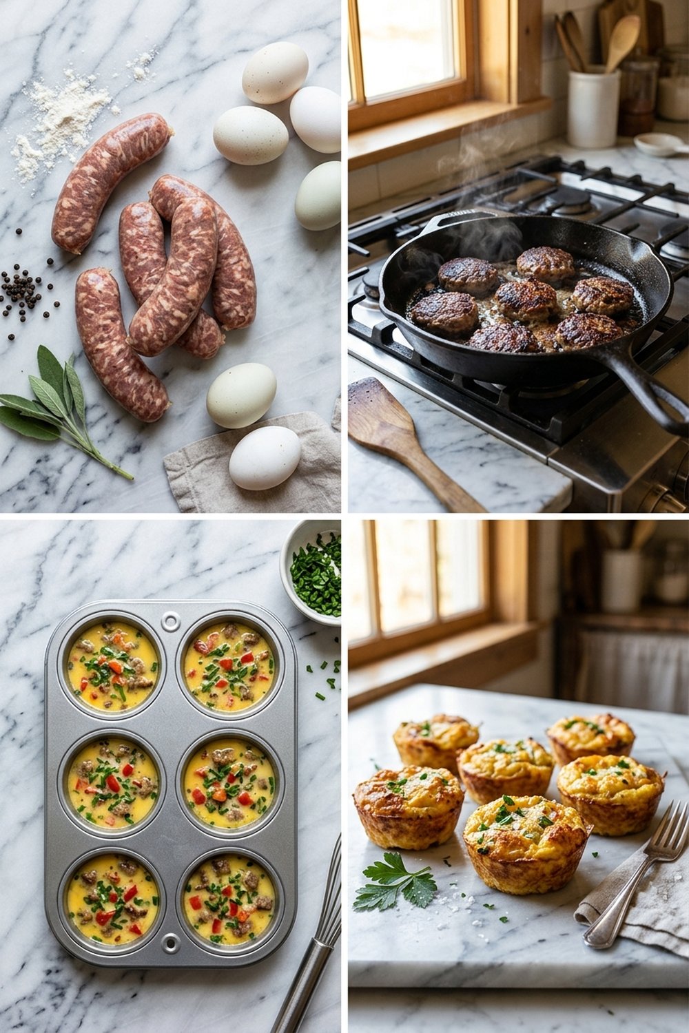 How to make Keto Sausage Egg Breakfast Cups