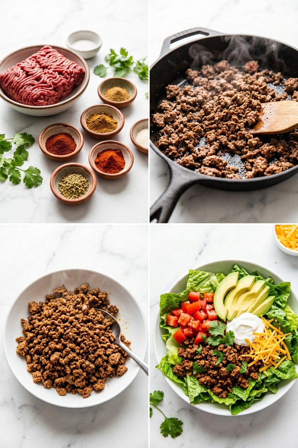 How to make Keto Taco Salad Bowls