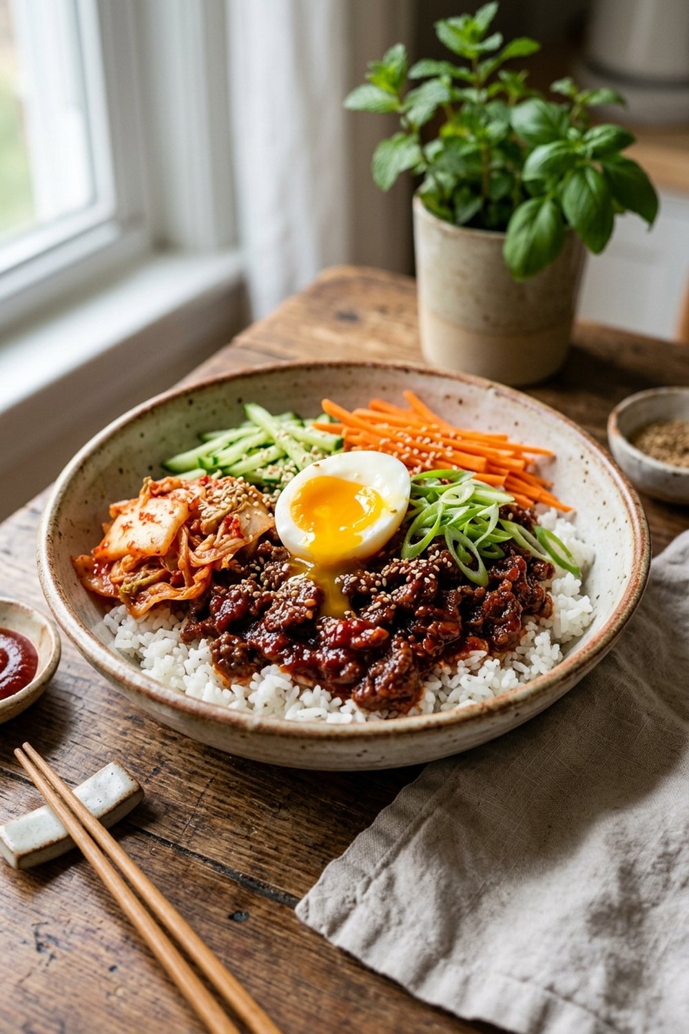 Korean Ground Beef Bowls (Soegogi Deopbap) hero shot