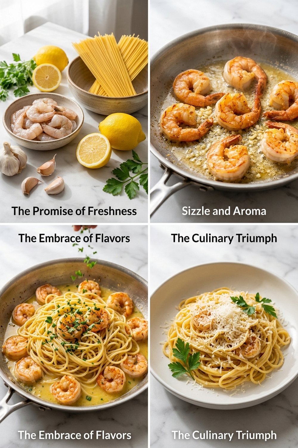 How to make Lemon Garlic Shrimp Pasta