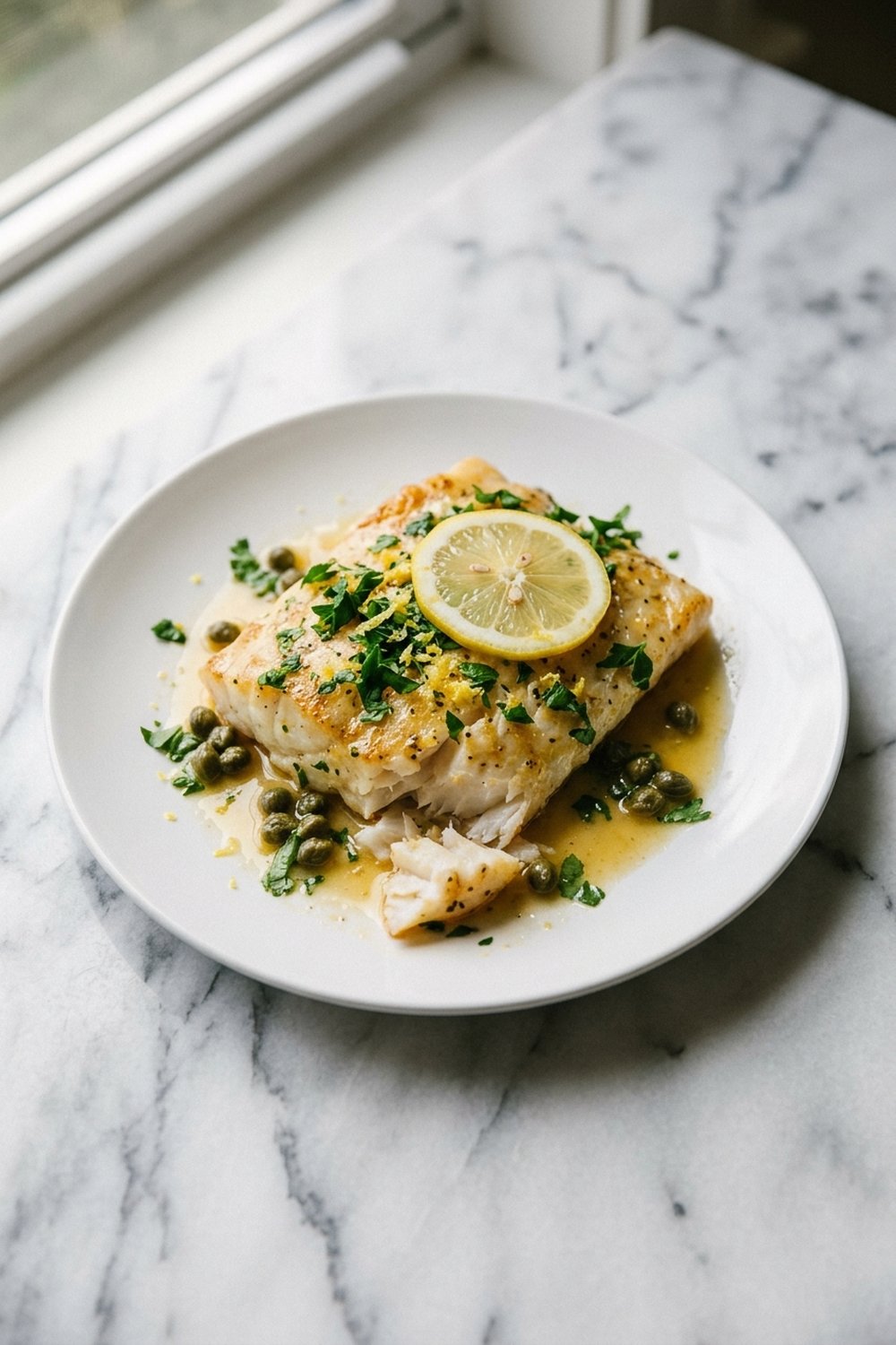 Lemon Herb Baked Cod hero shot