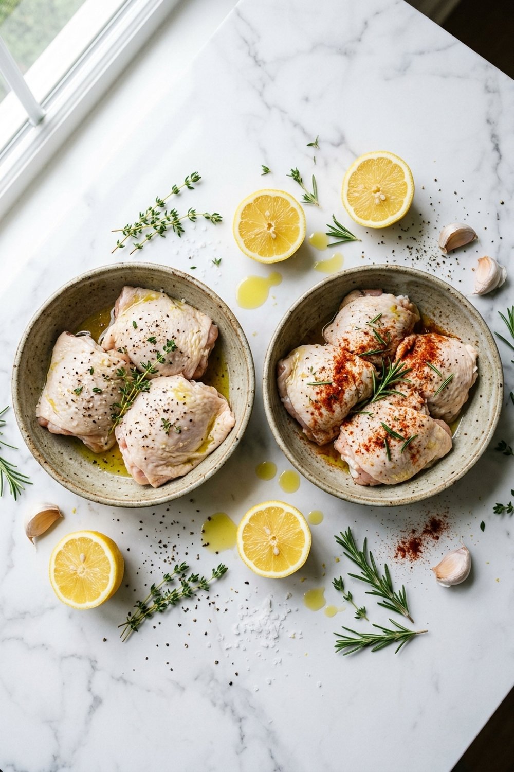 Lemon Herb Roasted Chicken Thighs ingredients