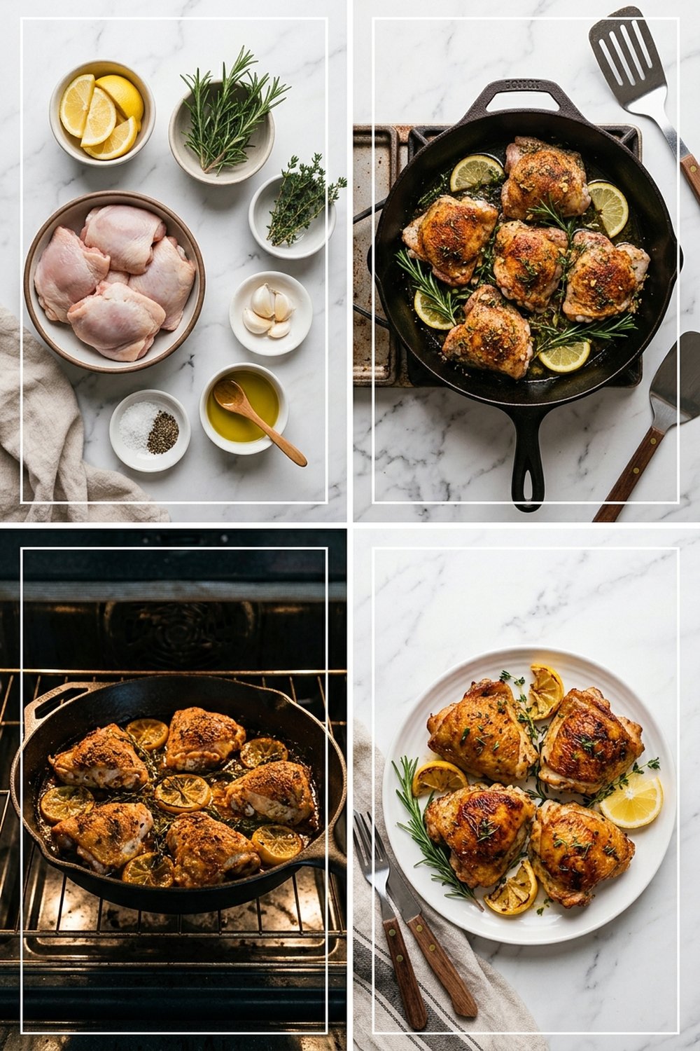 How to make Lemon Herb Roasted Chicken Thighs