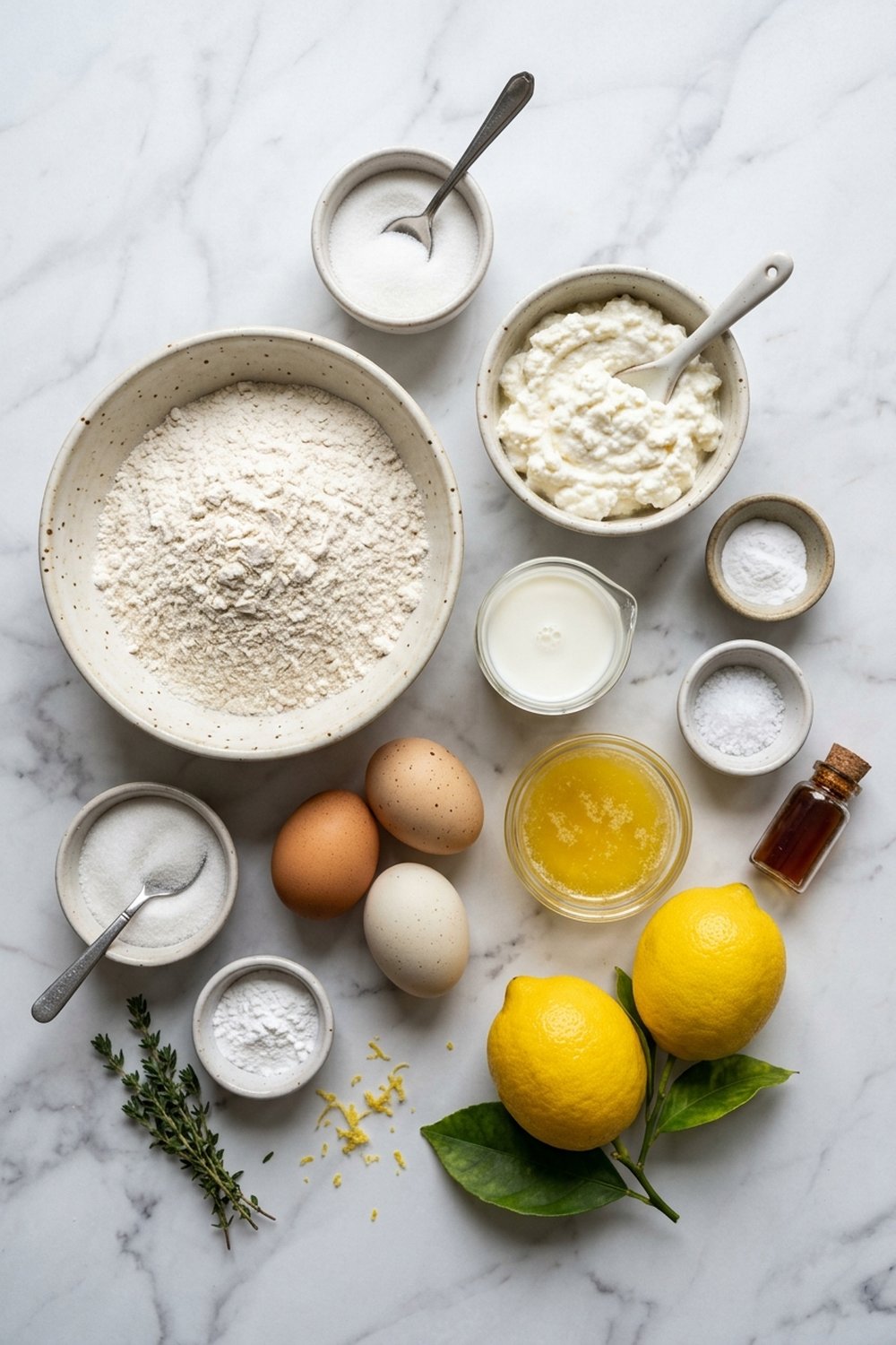 Lemon Ricotta Pancakes ingredients