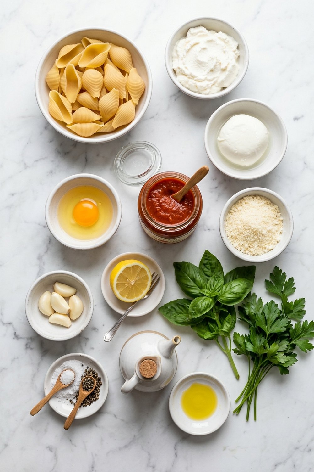 Lemon Ricotta Stuffed Shells ingredients