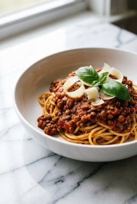Lentil Bolognese hero shot