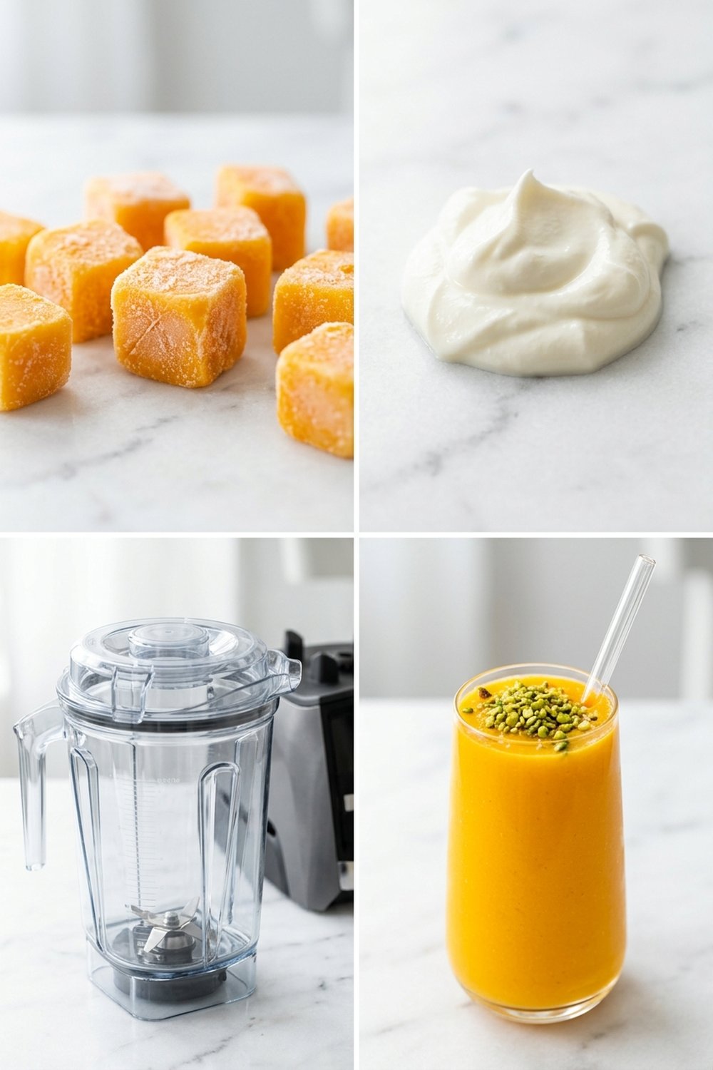 How to make Mango Lassi Protein Smoothie