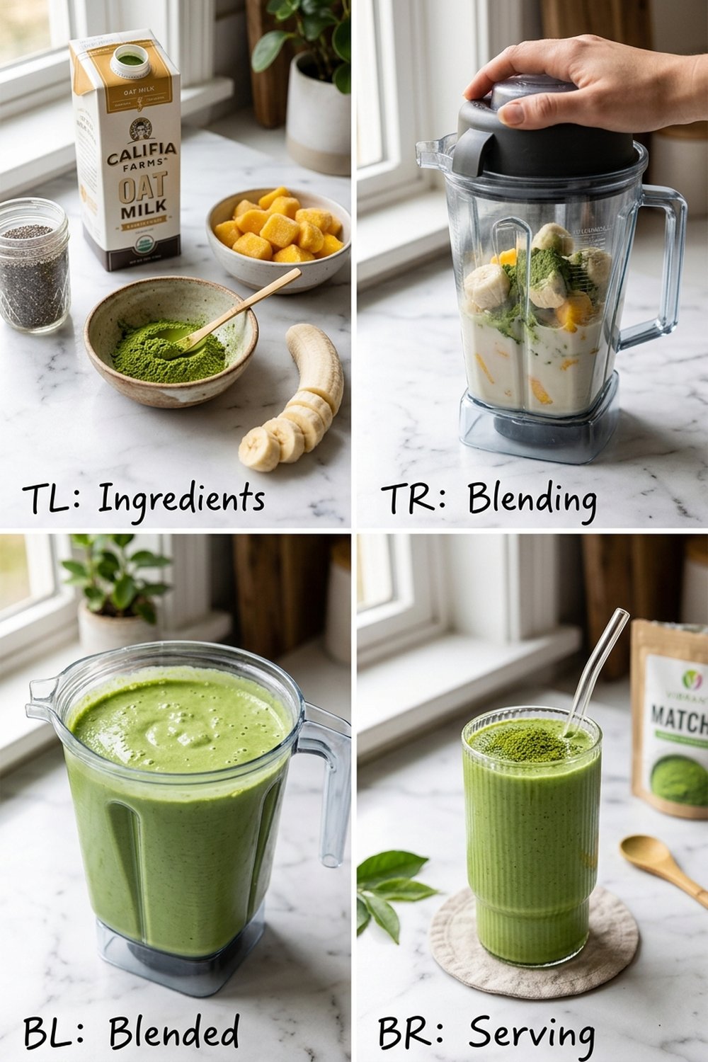 How to make Matcha Green Smoothie