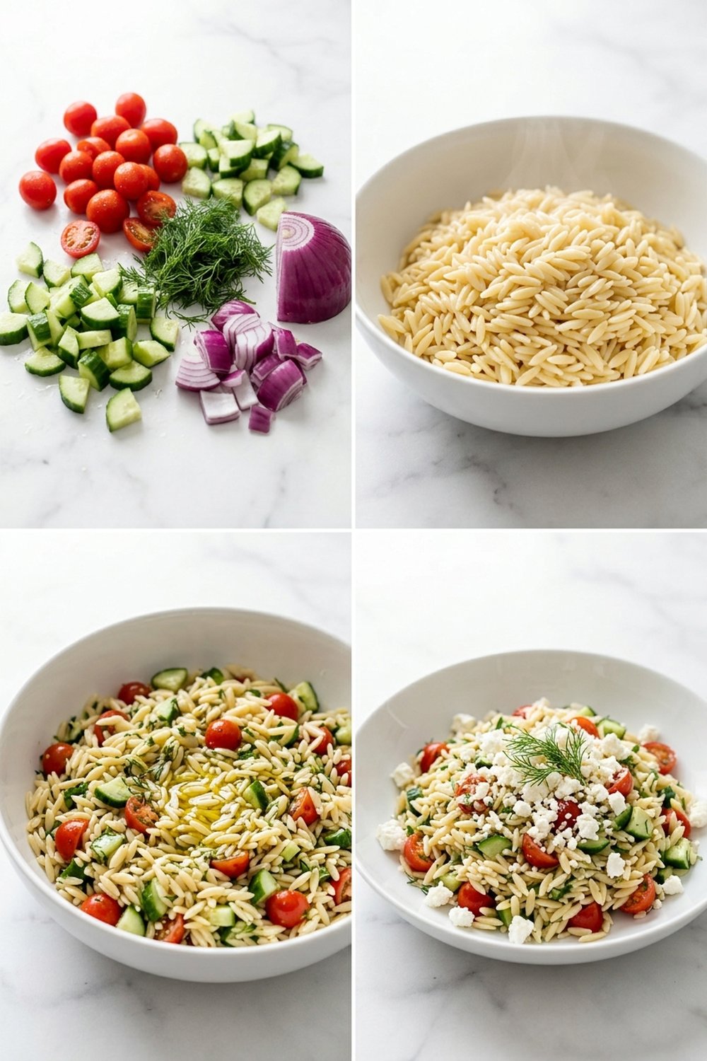How to make Mediterranean Orzo Salad