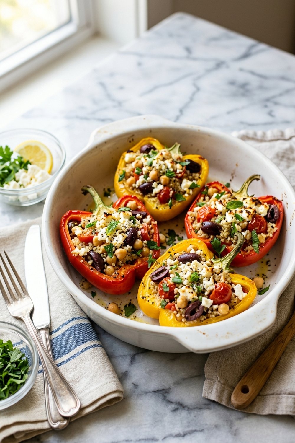 Mediterranean Stuffed Peppers