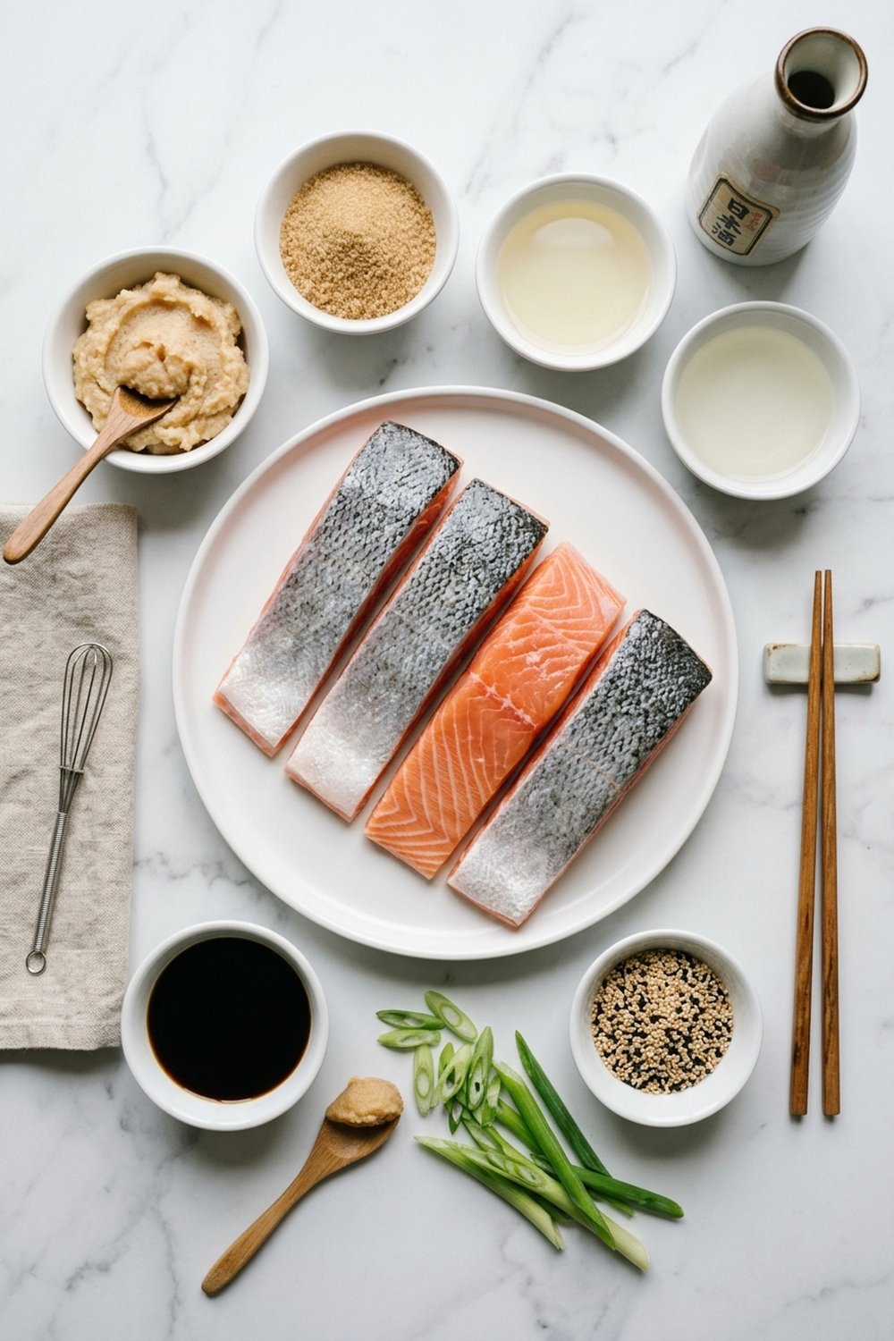 Miso Glazed Salmon ingredients