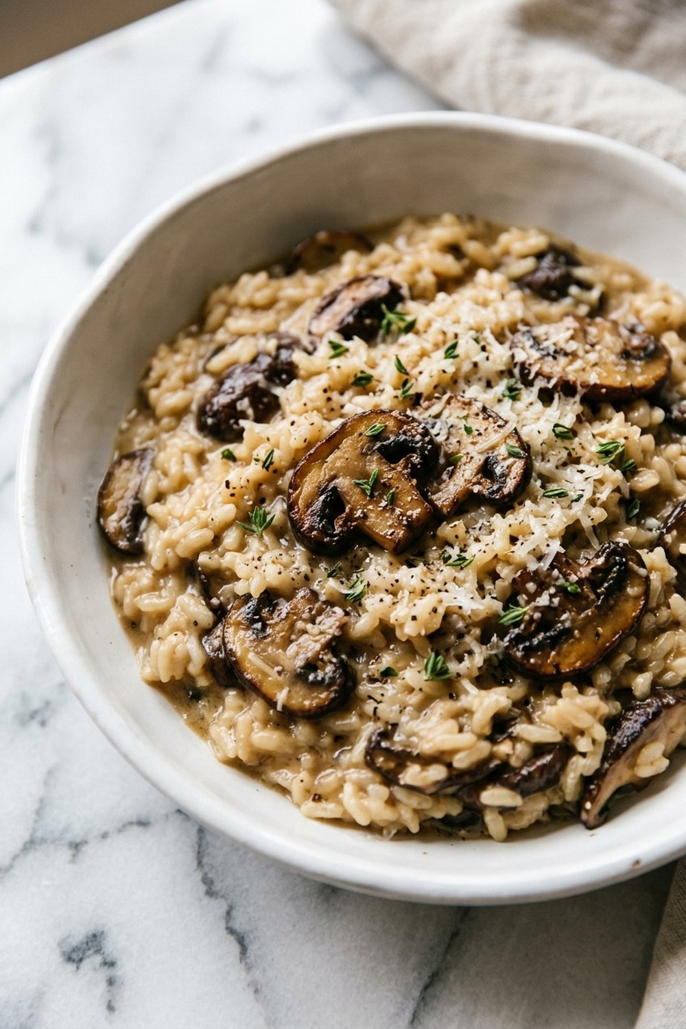 Mushroom Risotto close up
