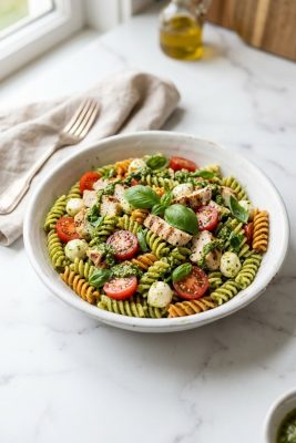 Pesto Chicken Pasta Salad