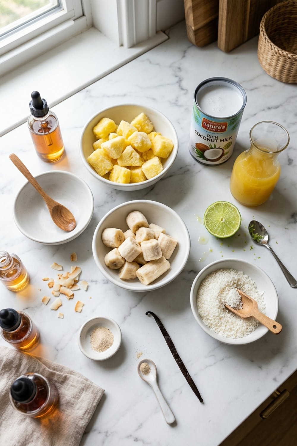 Pina Colada Smoothie ingredients