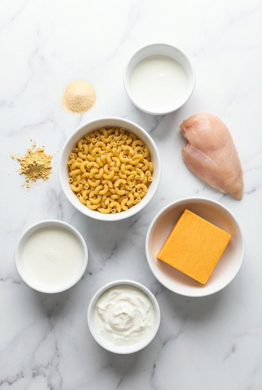 Ingredients for Protein Mac And Cheese