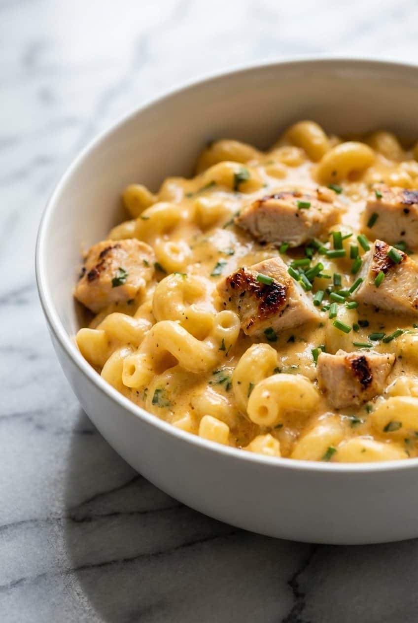 Close up of Protein Mac And Cheese