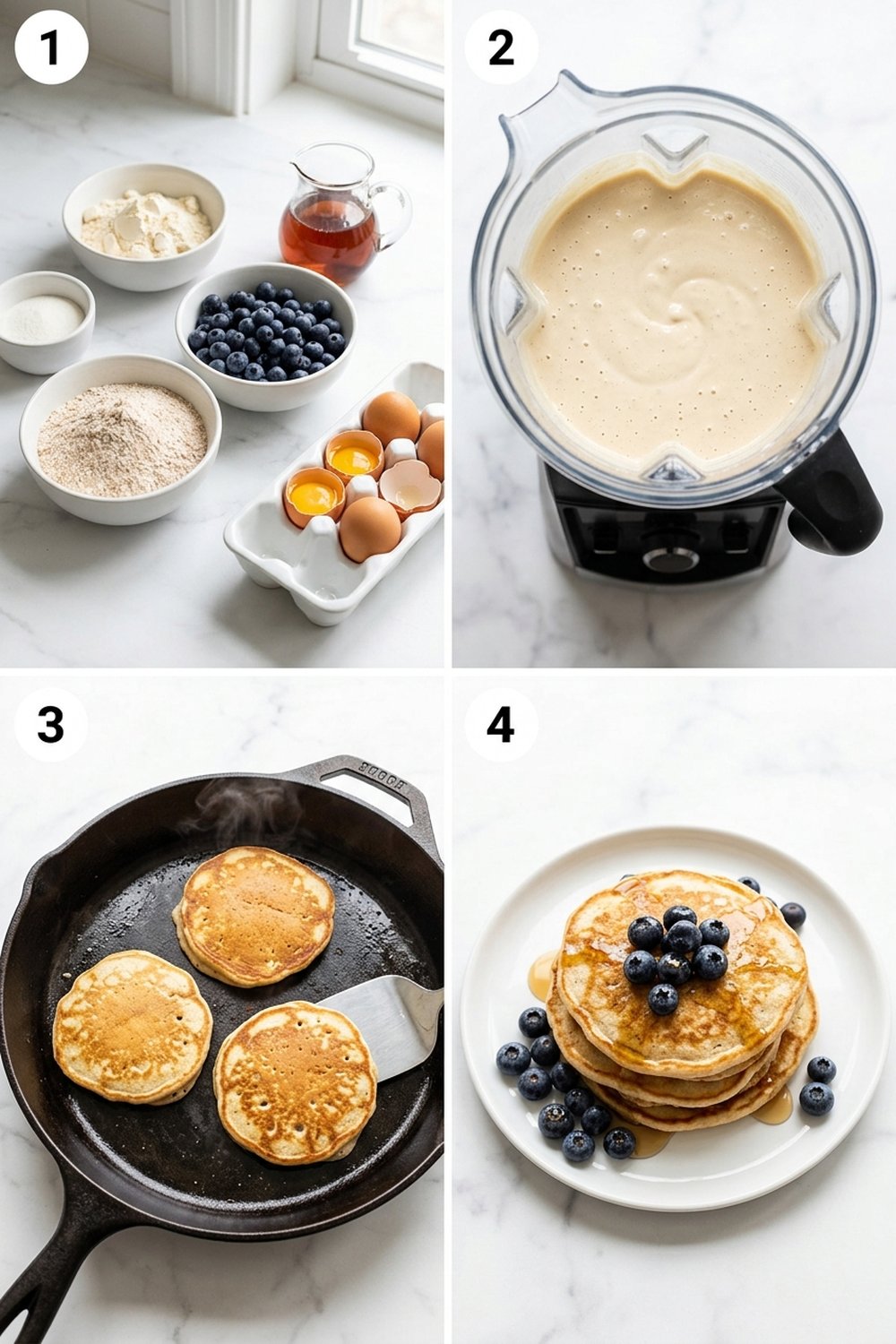 How to make Protein Pancakes with Berries