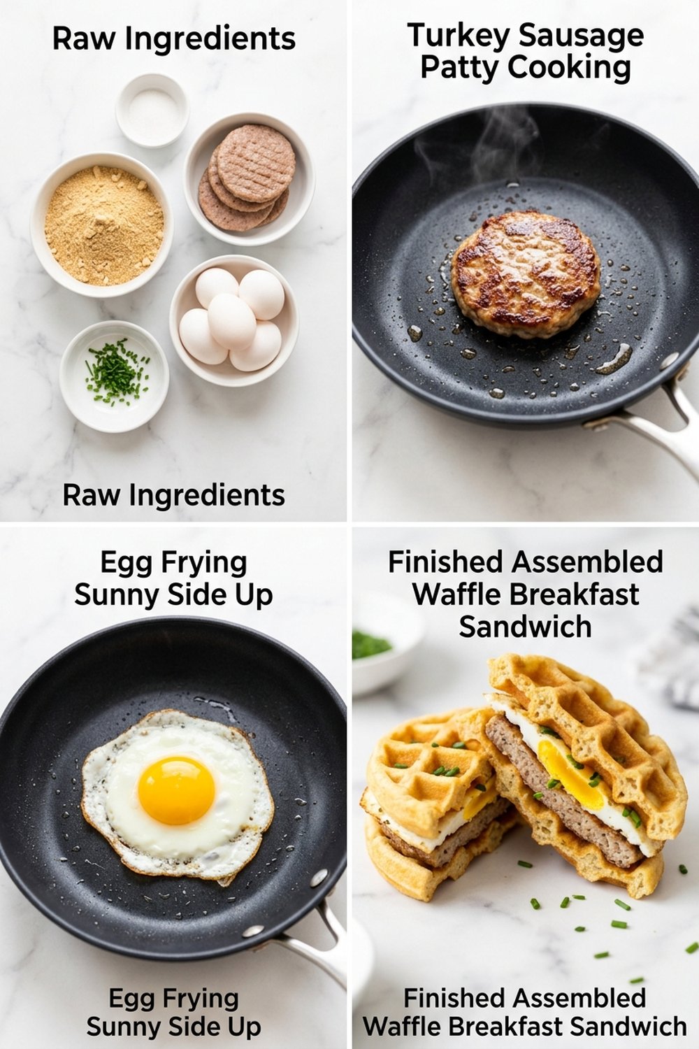 How to make Protein Waffle Breakfast Sandwich