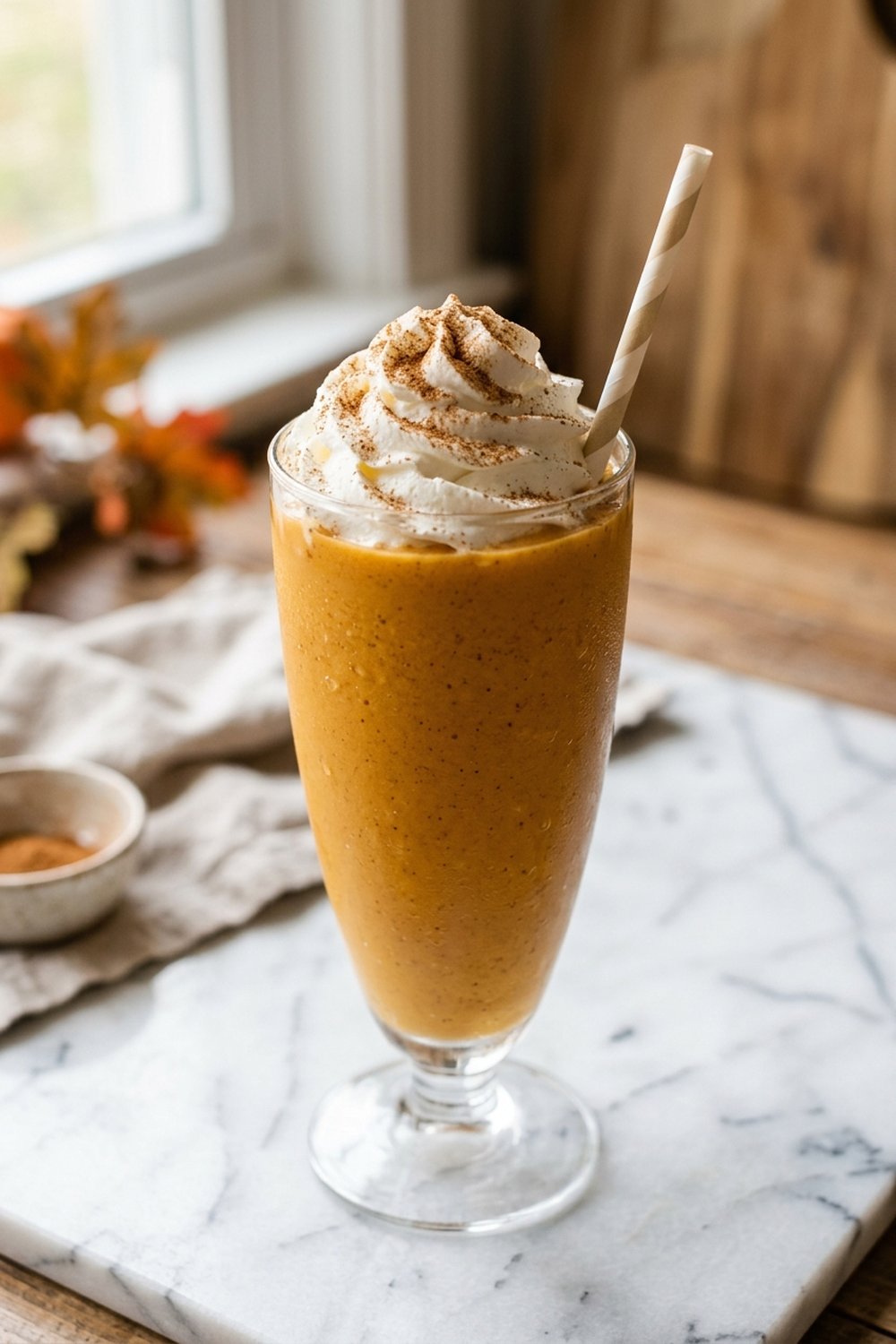 Pumpkin Pie Smoothie close up