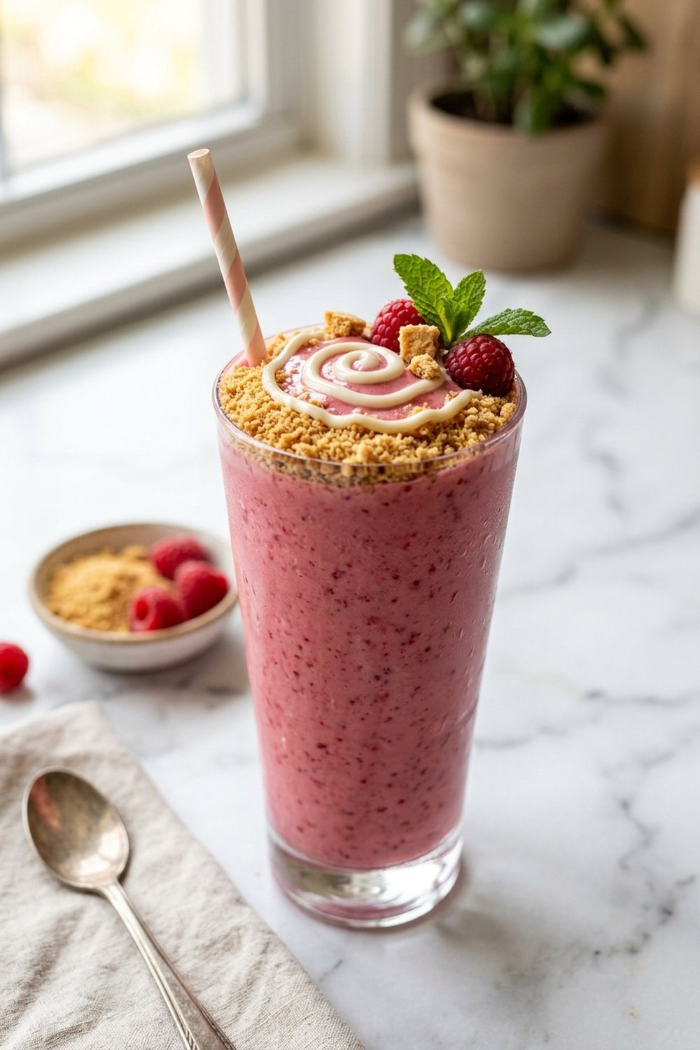 Raspberry Cheesecake Smoothie