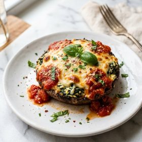 Ricotta Stuffed Portobello Mushrooms
