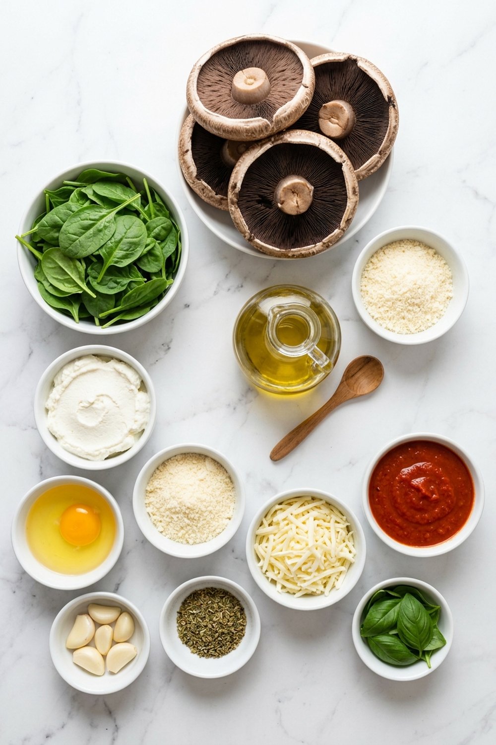 Ricotta Stuffed Portobello Mushrooms ingredients