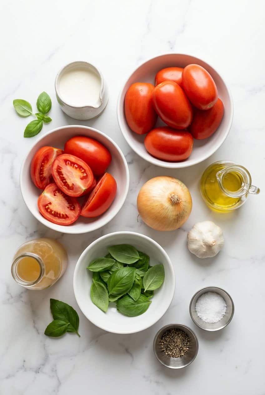 Ingredients for Roasted Tomato Soup
