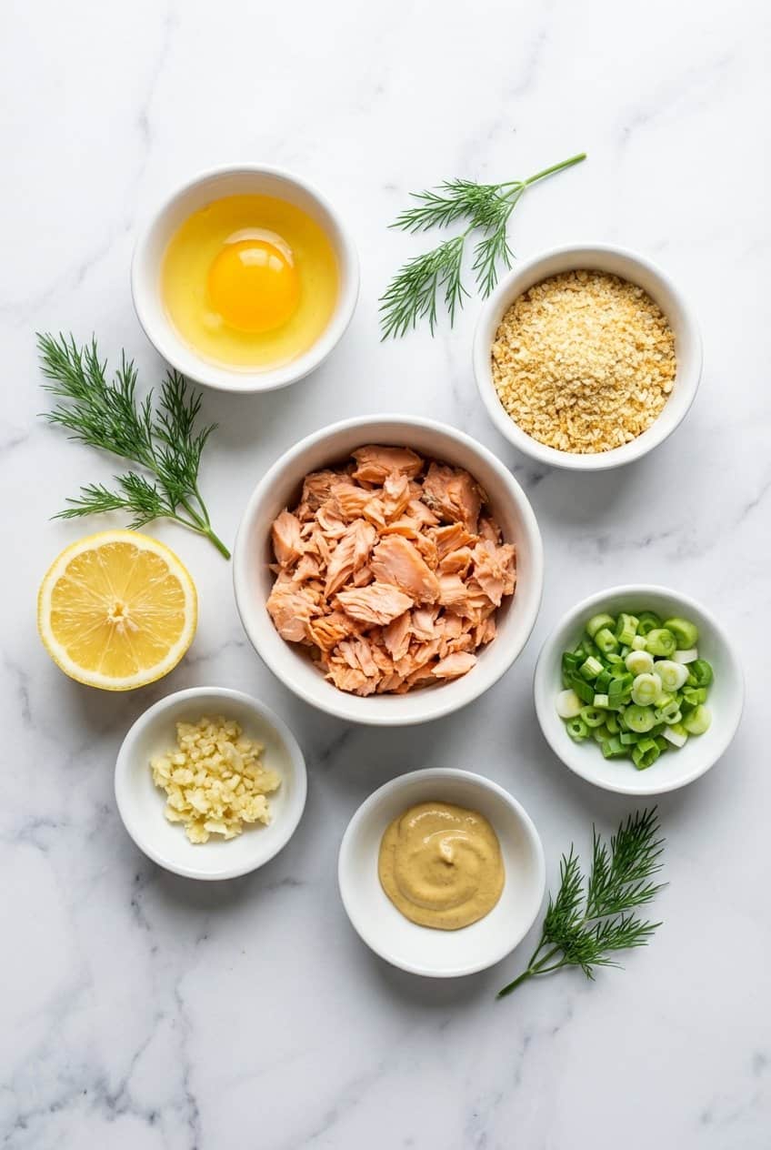 Ingredients for Salmon Patties