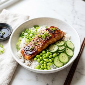Salmon Teriyaki Rice Bowls