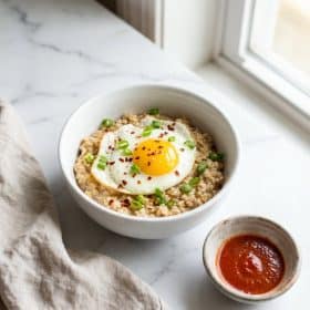 Savory Oatmeal with Egg hero shot