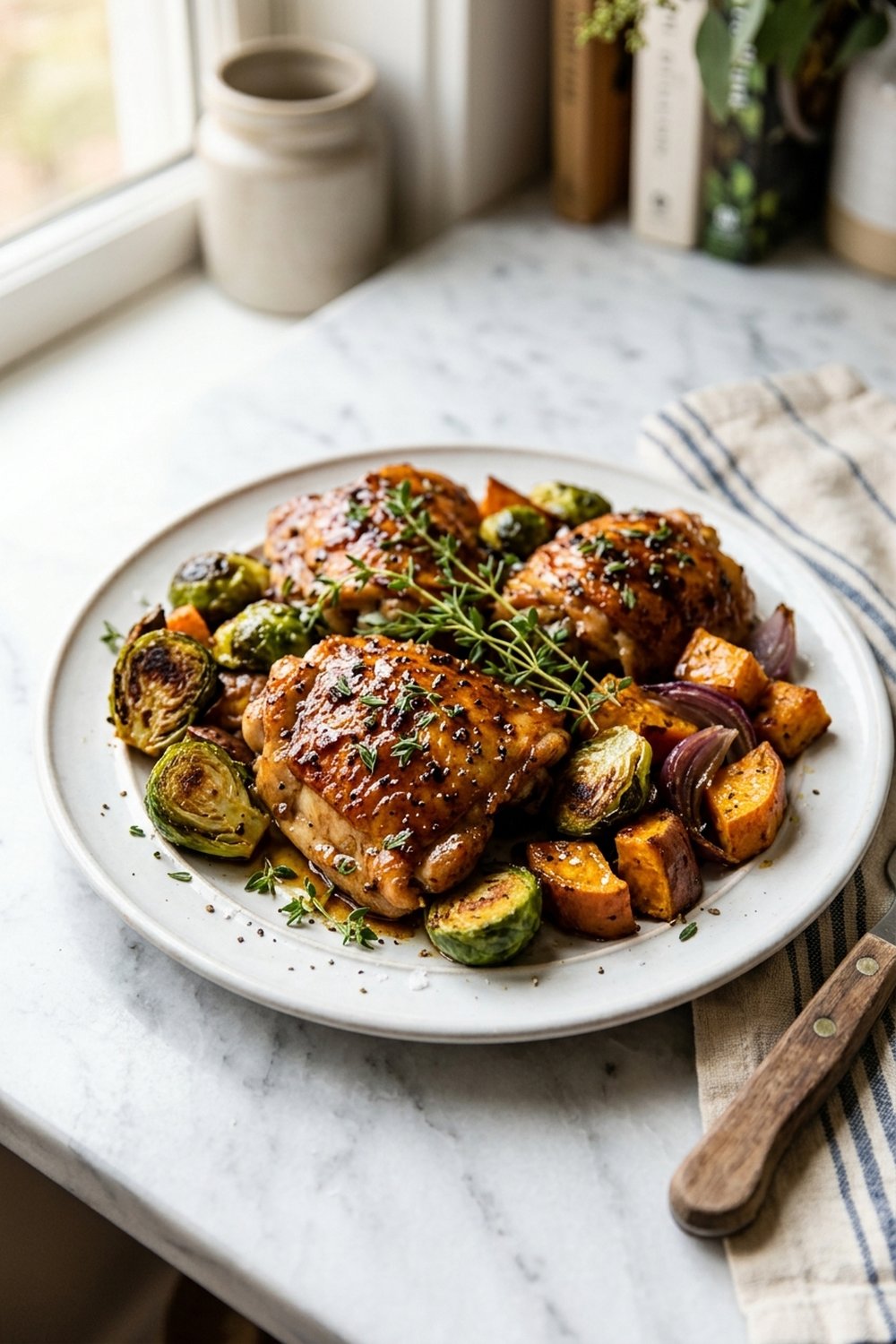 Sheet Pan Honey Balsamic Chicken and Veggies