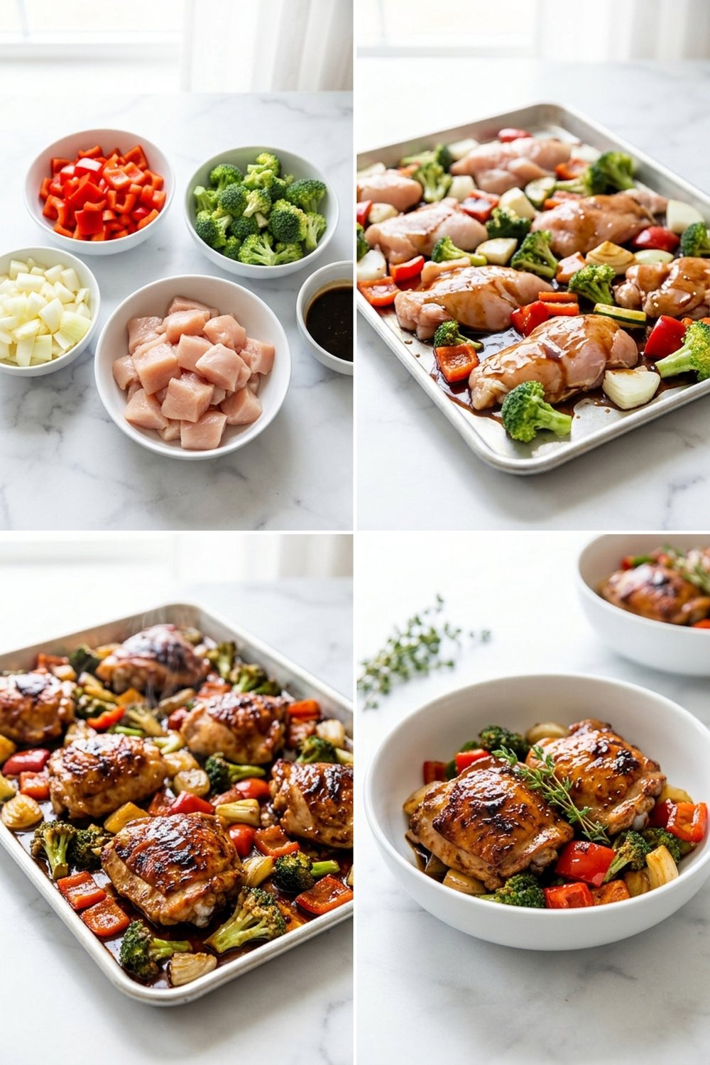 How to make Sheet Pan Honey Balsamic Chicken and Veggies