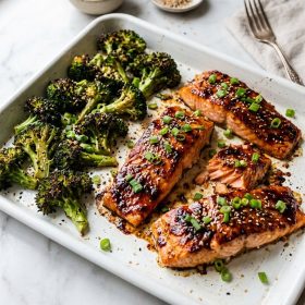 Sheet Pan Miso Butter Salmon