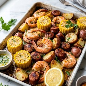 Sheet Pan Shrimp Boil