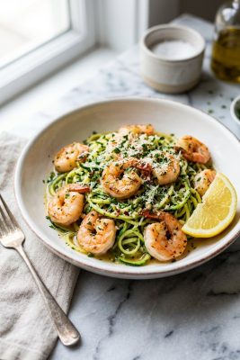 Shrimp Scampi Zucchini Noodles