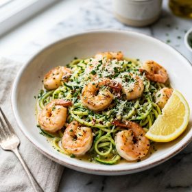 Shrimp Scampi Zucchini Noodles