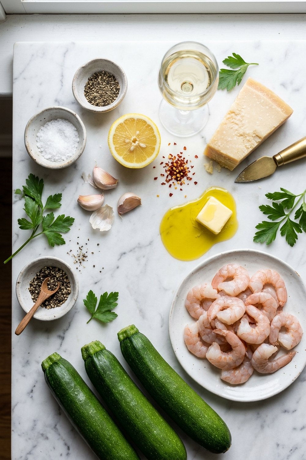 Shrimp Scampi Zucchini Noodles ingredients