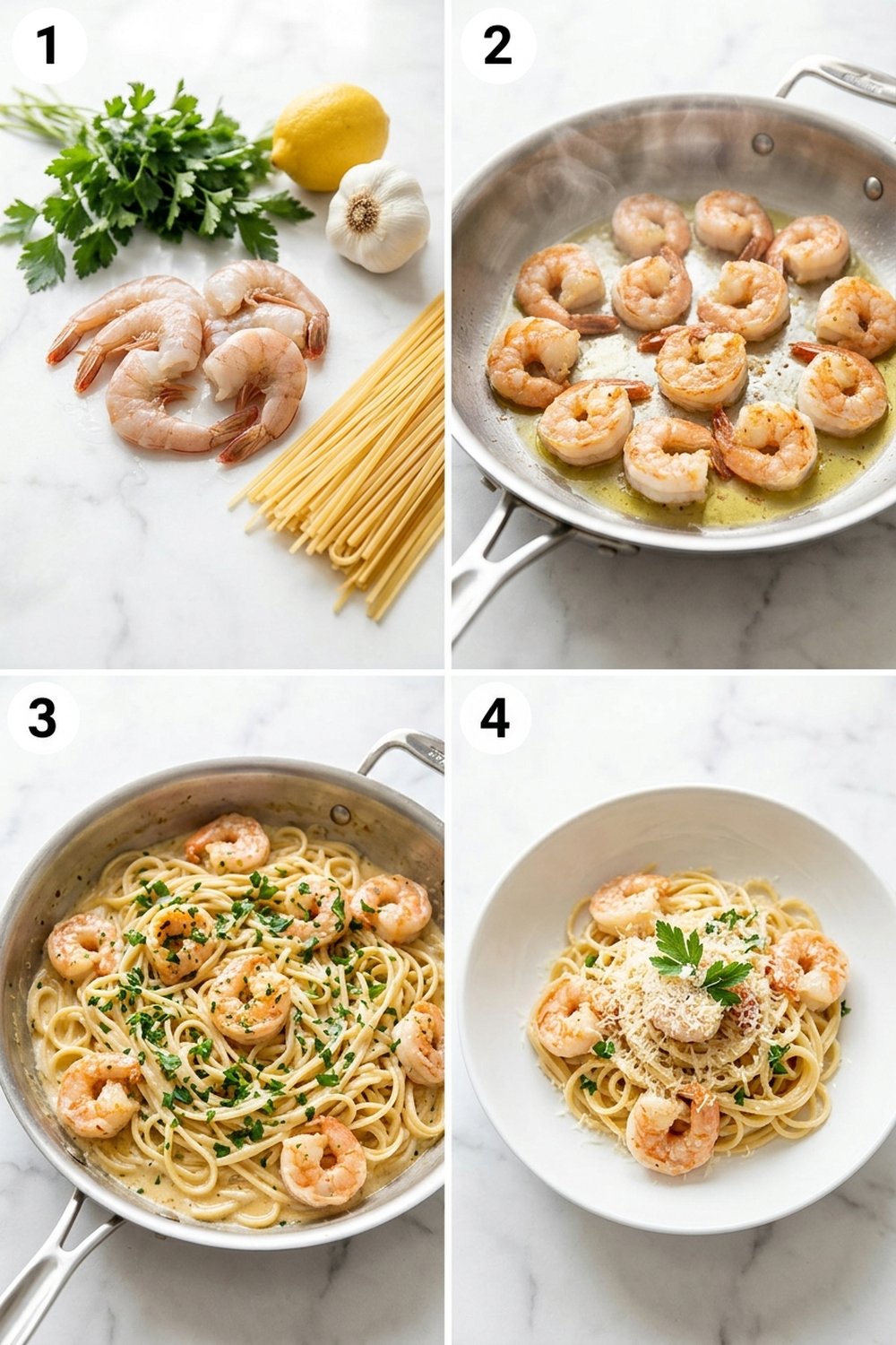 How to make Spicy Garlic Shrimp Pasta