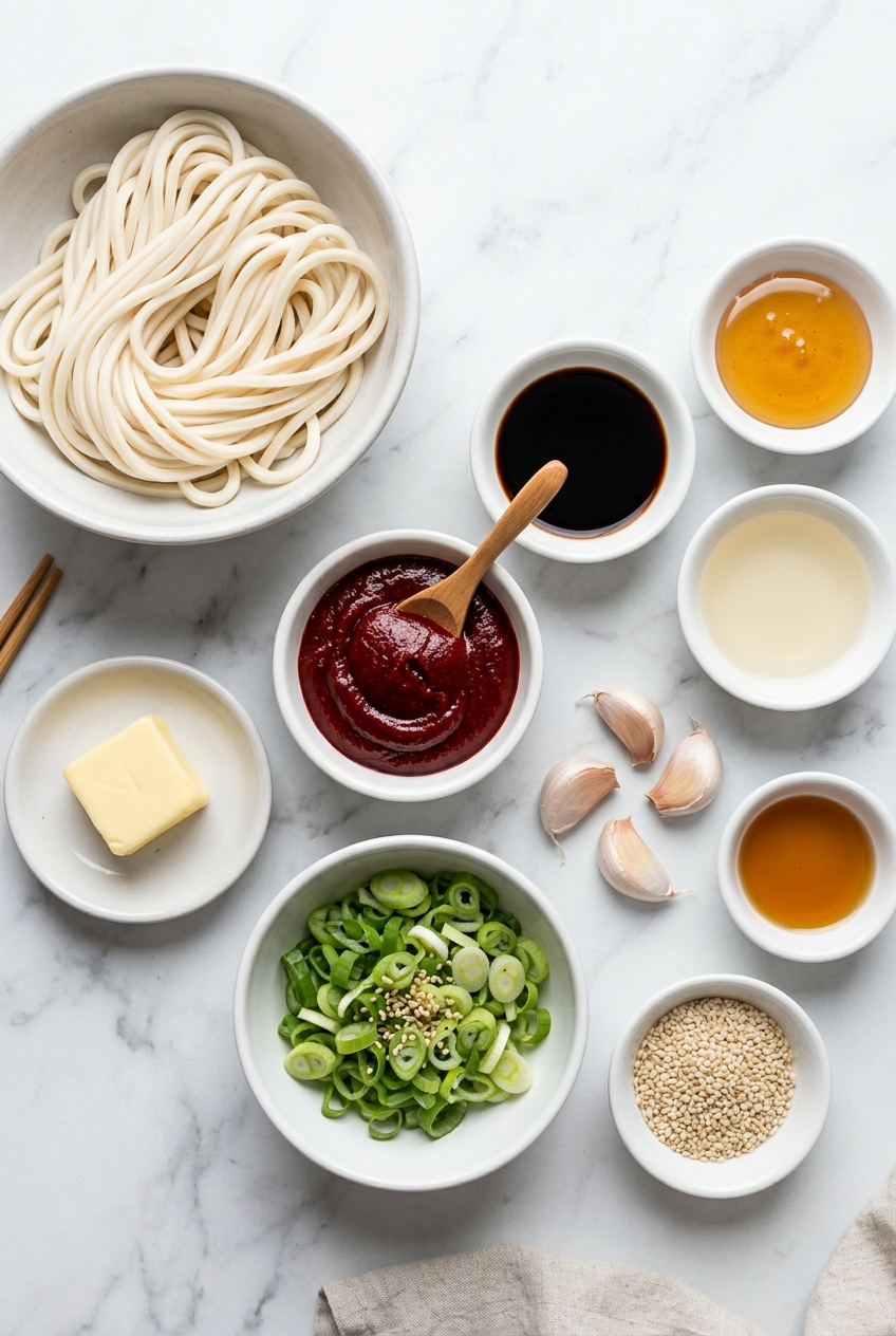 Spicy Gochujang Noodles ingredients