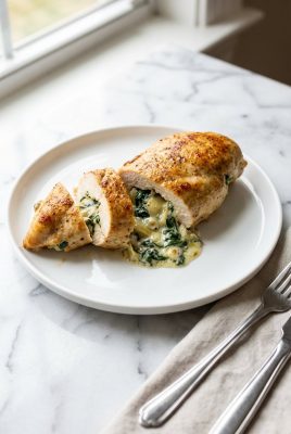 Spinach Artichoke Stuffed Chicken hero shot
